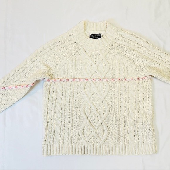Abercrombie & Fitch Knitted Mockneck Sweater - Ivory - XS - Picture 12 of 15